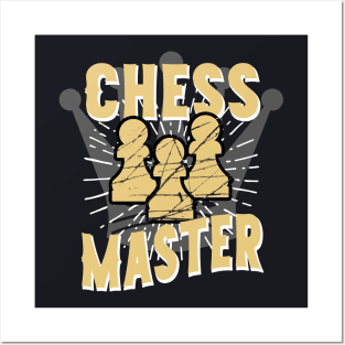 Chess Master King Chess Player Posters and Art